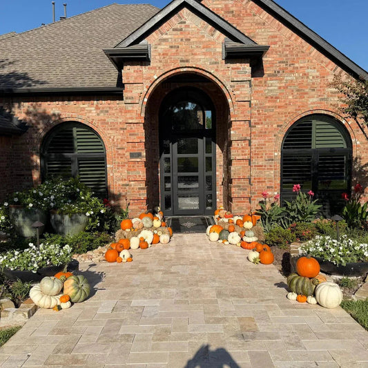 Pumpkin Porch Decorations - Pumpkin Stack