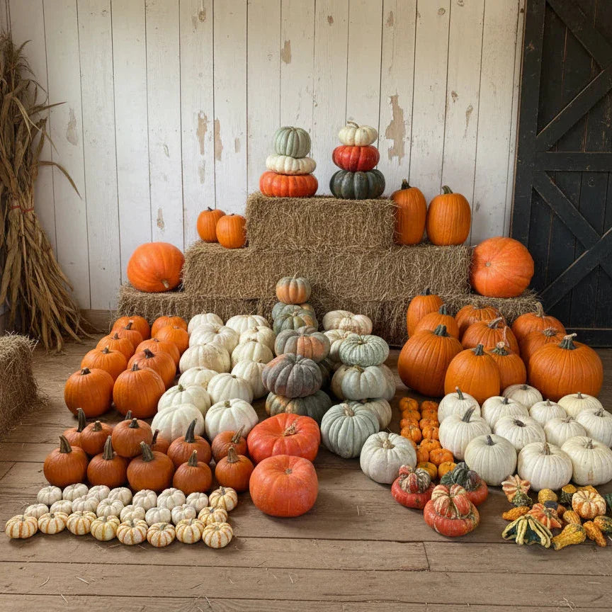 Autumn Charm Porch Pumpkin Set (DFW & Tulsa Delivery)