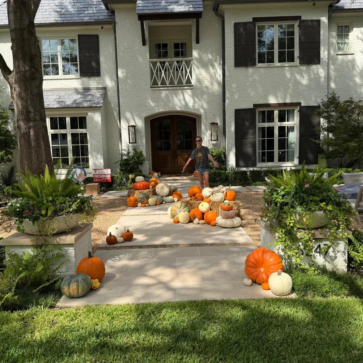 Porch Pumpkins Amber Harvest University Park, TX  