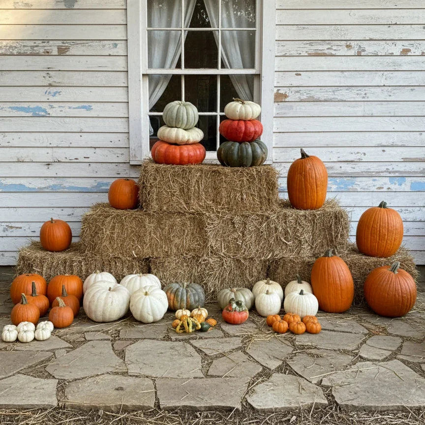 Porch Pumpkins Mini Patch decorattion